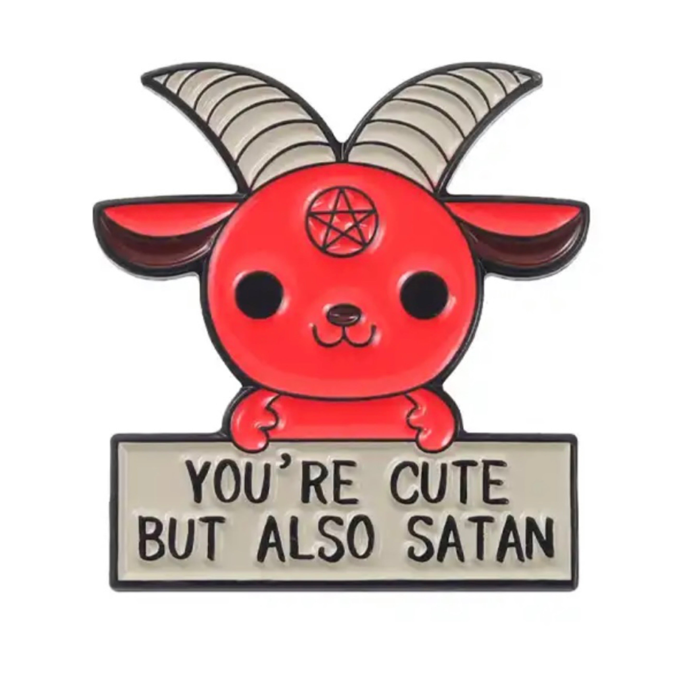 Cute Baphomet Enamel Pin