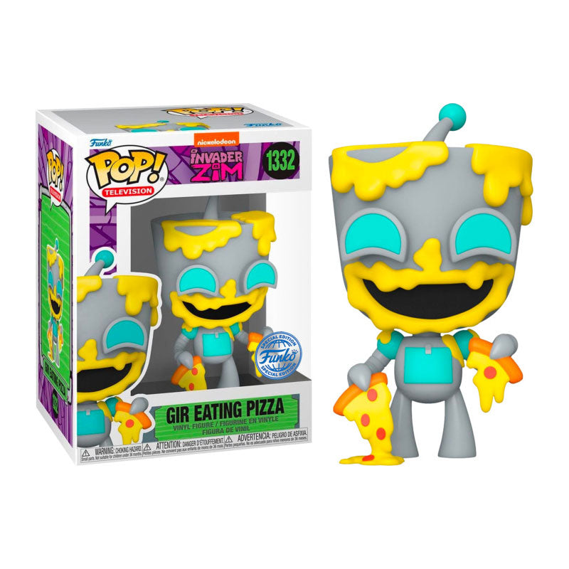 Invader Zim - GIR eating Pizza US Exclusive Pop!