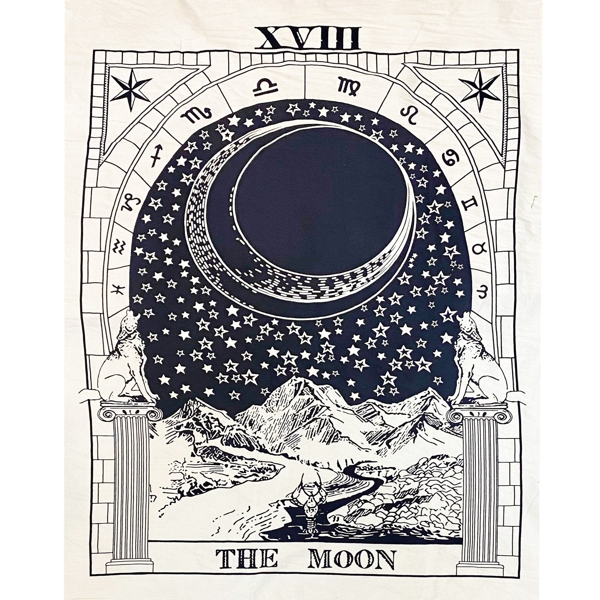 Tarot Wall Flag - The Moon