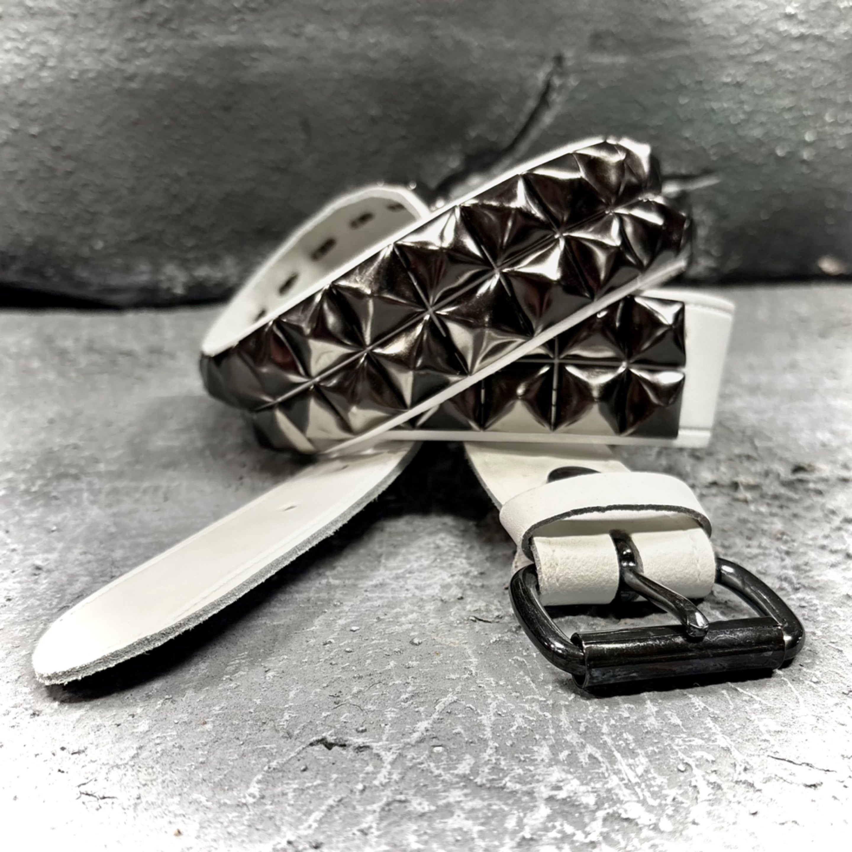 Souless Deuce Studded Leather Belt