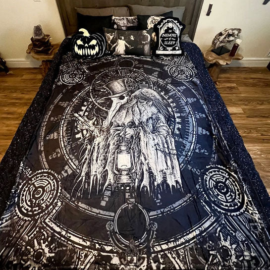 Plague Doctor Throw Blanket