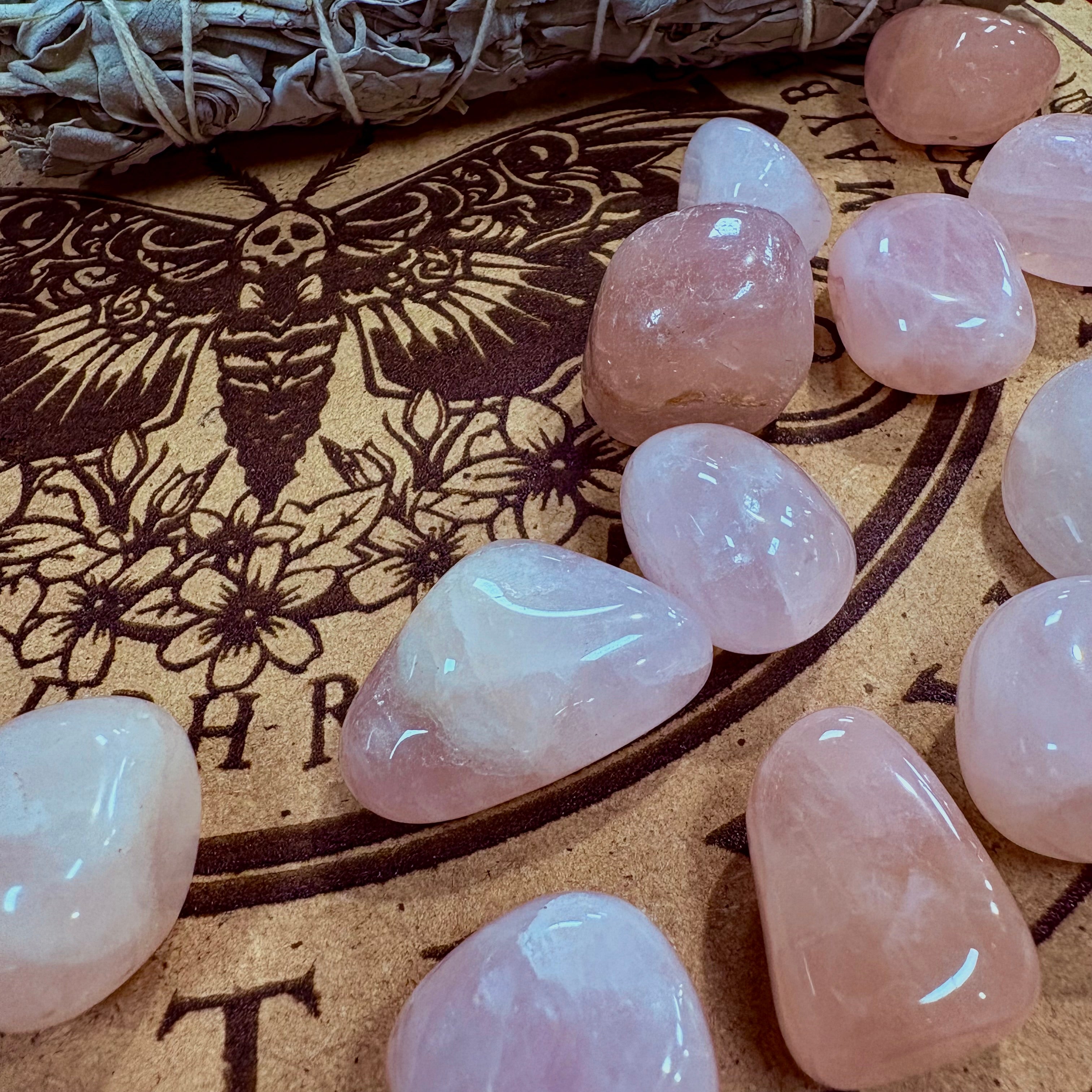 Rose Quartz Tumbled Gemstone Single Stone