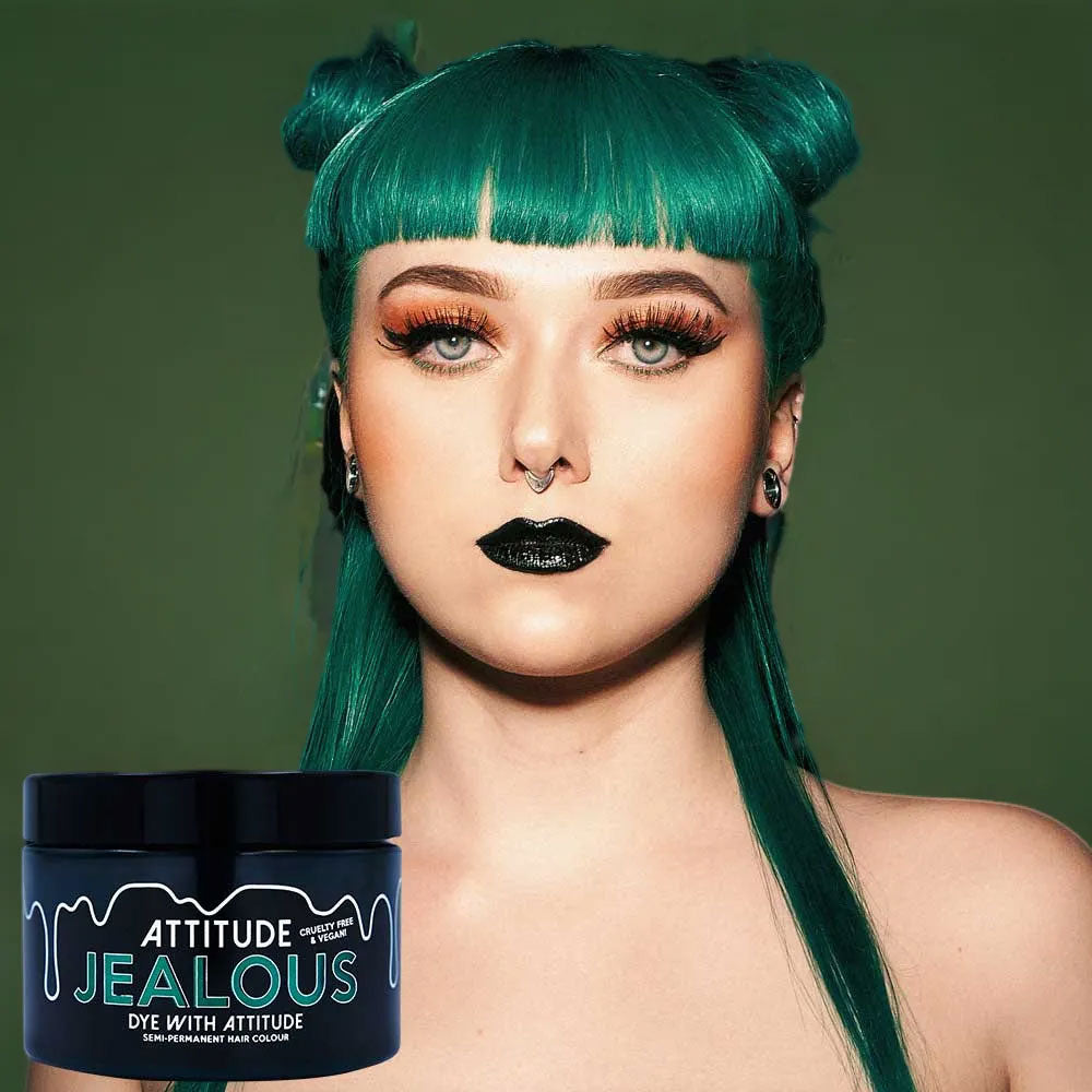 Jealous Green Attitude Hair Dye XL Pot (250ml)