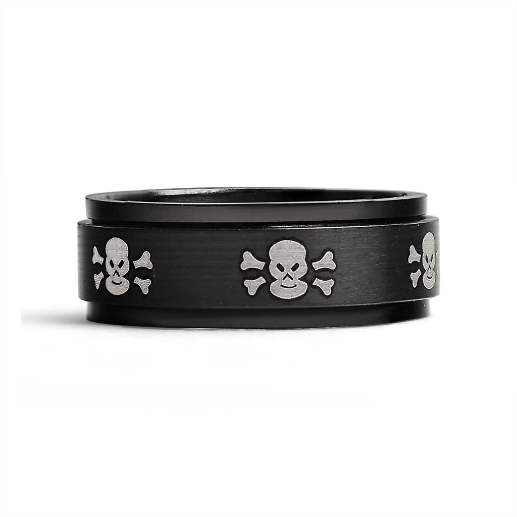 Perilous Skull Spinner Ring