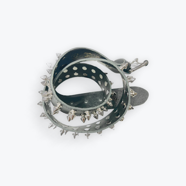 Destruction Tree Spike Studded Premium Leather Belt