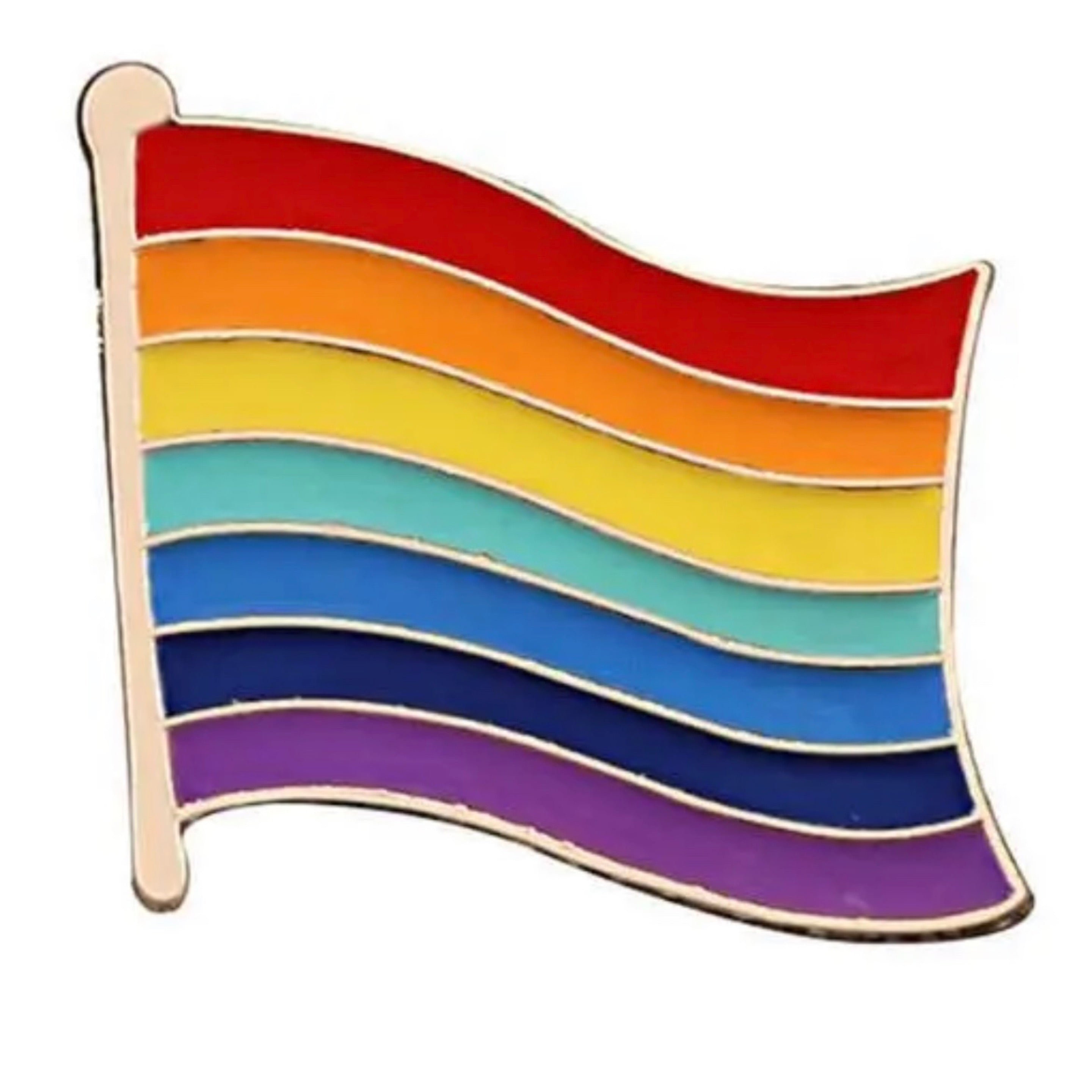 Rainbow Pride Flag Metal Pin