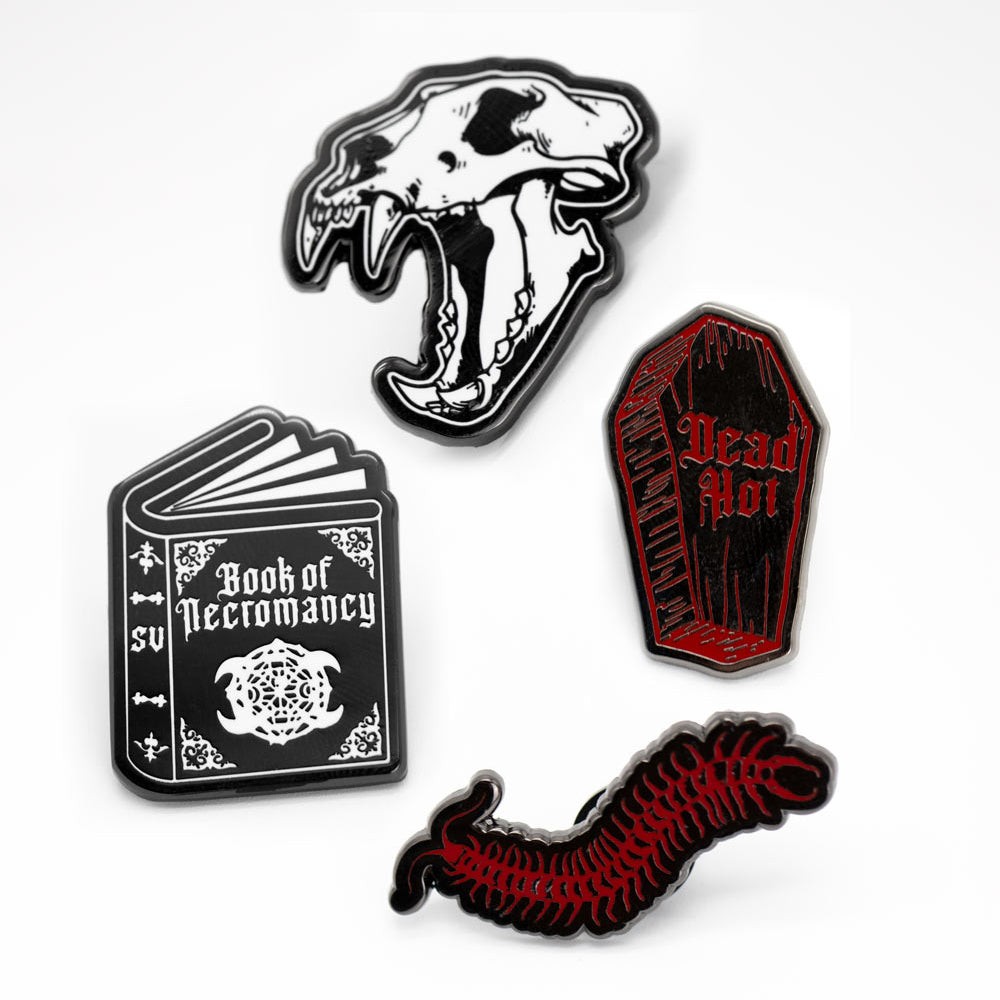 Night Creature Enamel Pin 4 Pack
