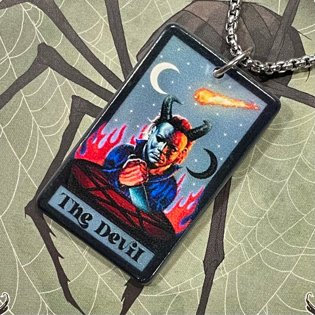Horror Tarot Devil Necklace