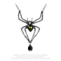 Venom Emerald Spider Necklace
