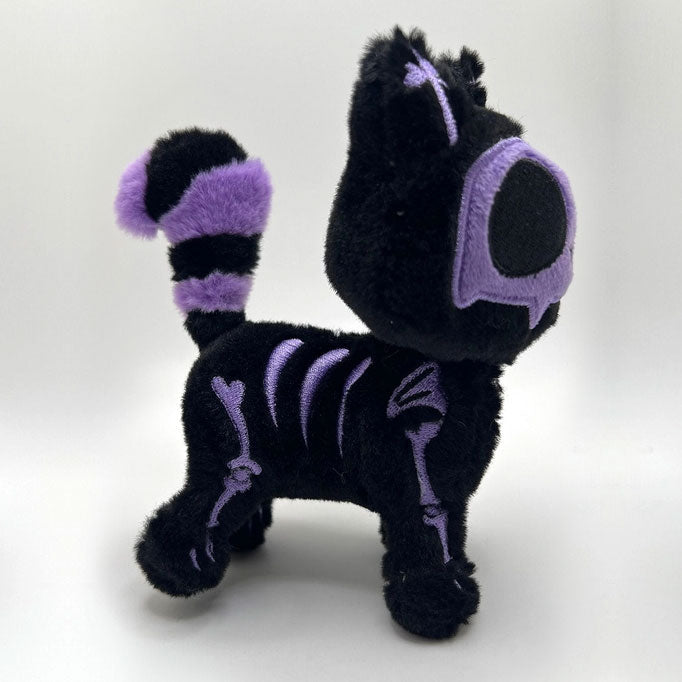 Ultra Violet Bones Skelekitty Plush Keychain