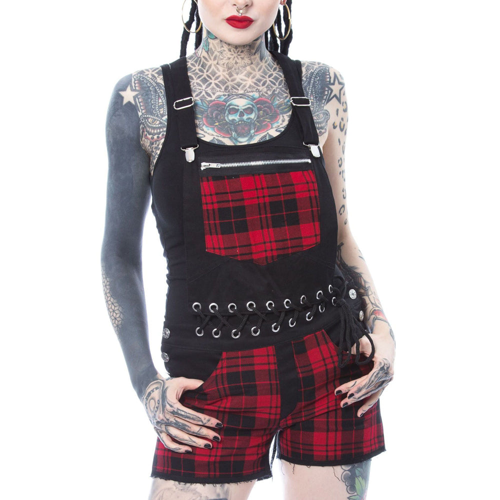 Sasha Tartan Playsuit