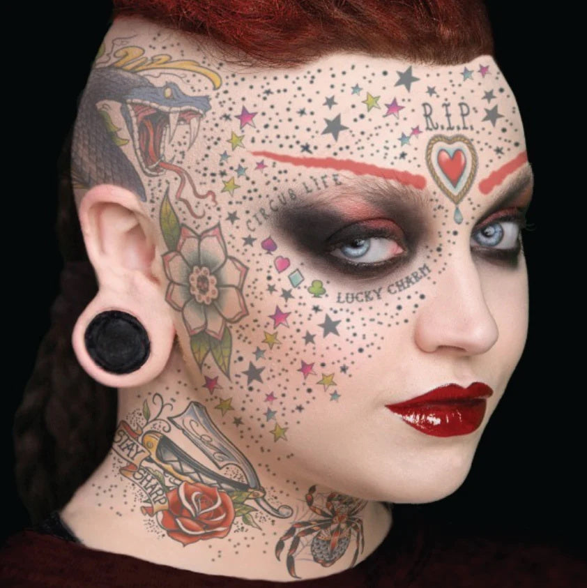 Make-up Tattoo Inked Up Illustration