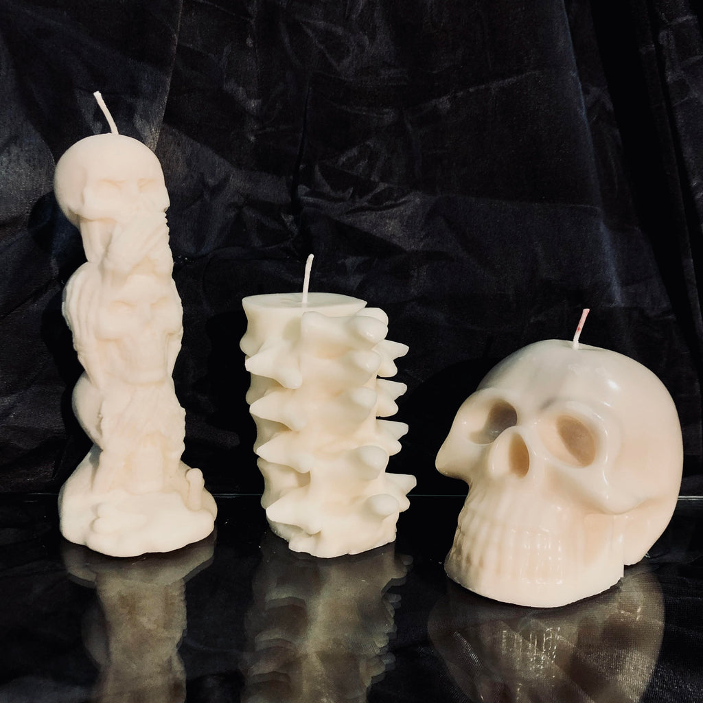 Skull Totem Pillar Candle