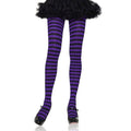 Wicked Stripe Tights - Purple
