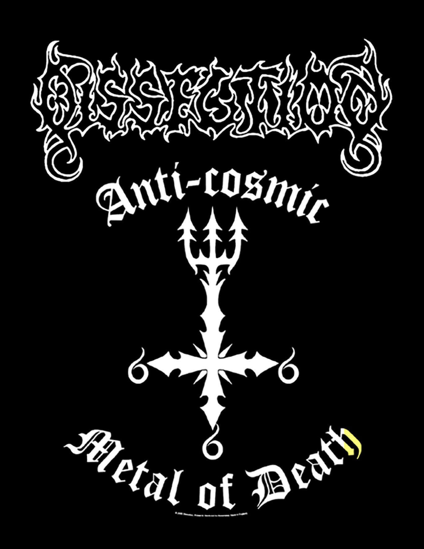 DISSECTION Anti-Cosmic Metal Of Death Back Patch