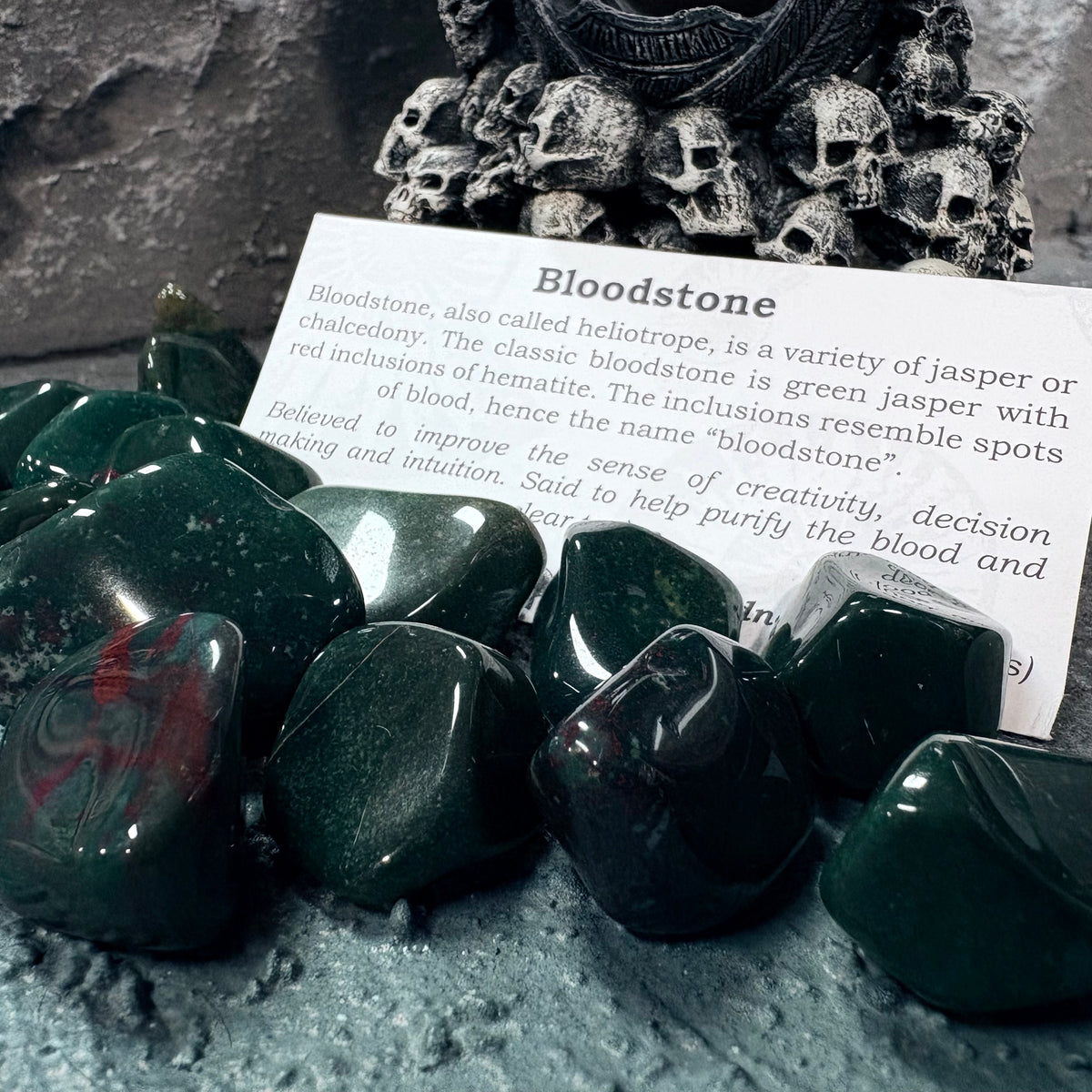Bloodstone Tumbled Gemstone Single Stone