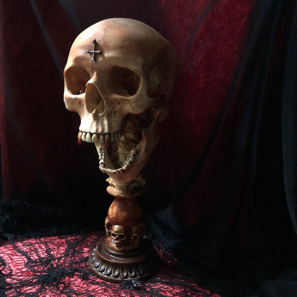The Count Skull Statue