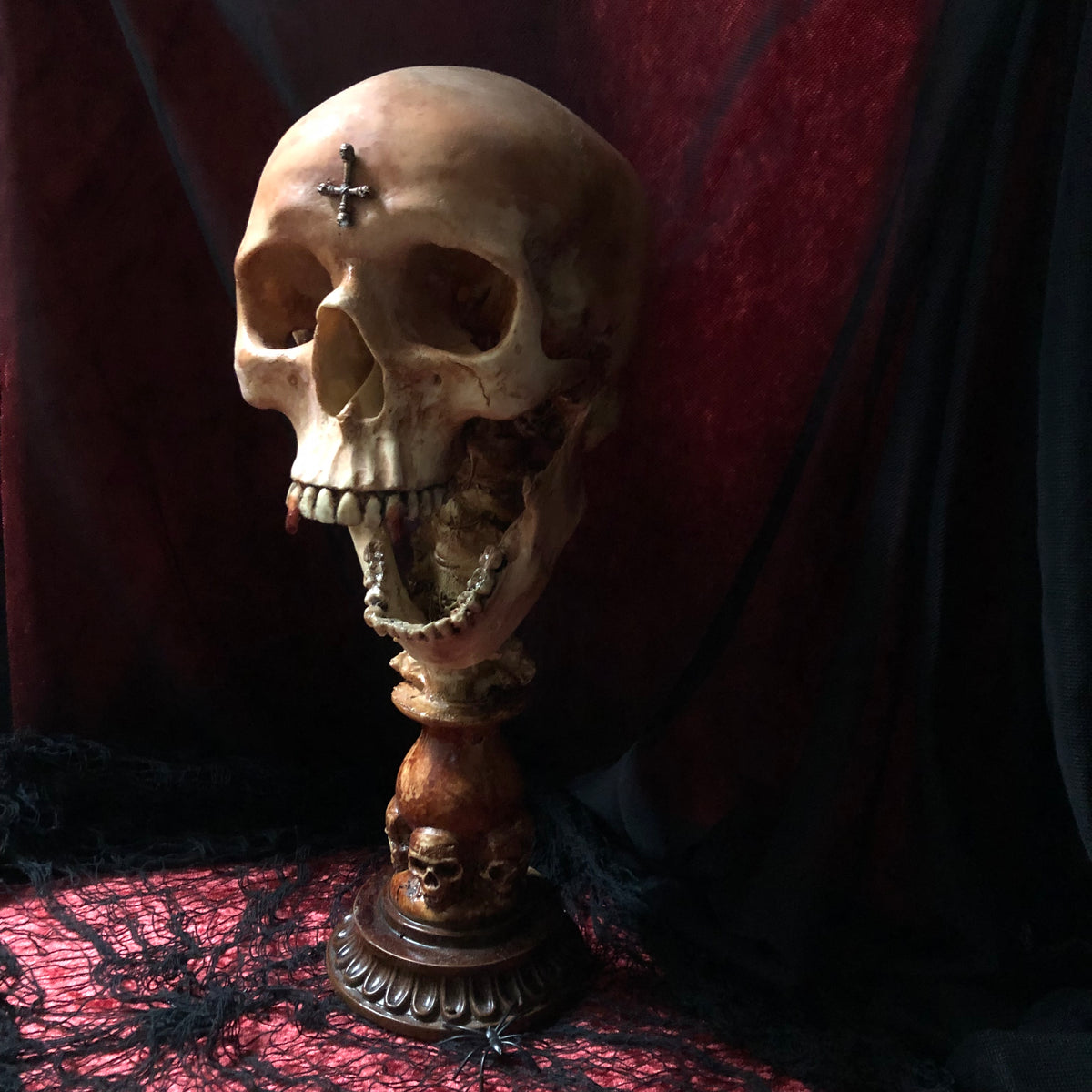 The Count Skull Statue