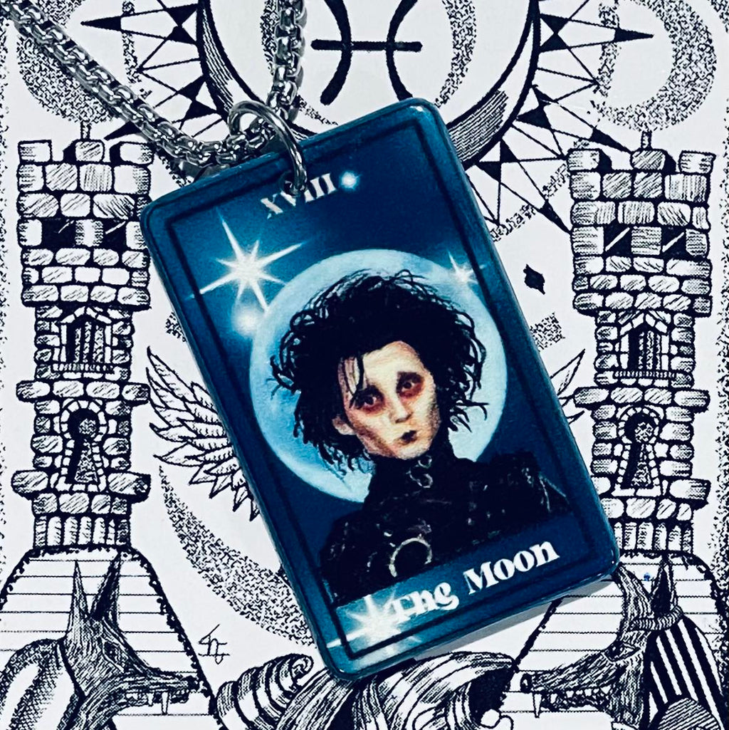 Horror Tarot Moon Necklace
