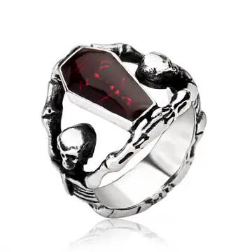 Vampire’s Slumber Coffin Ring