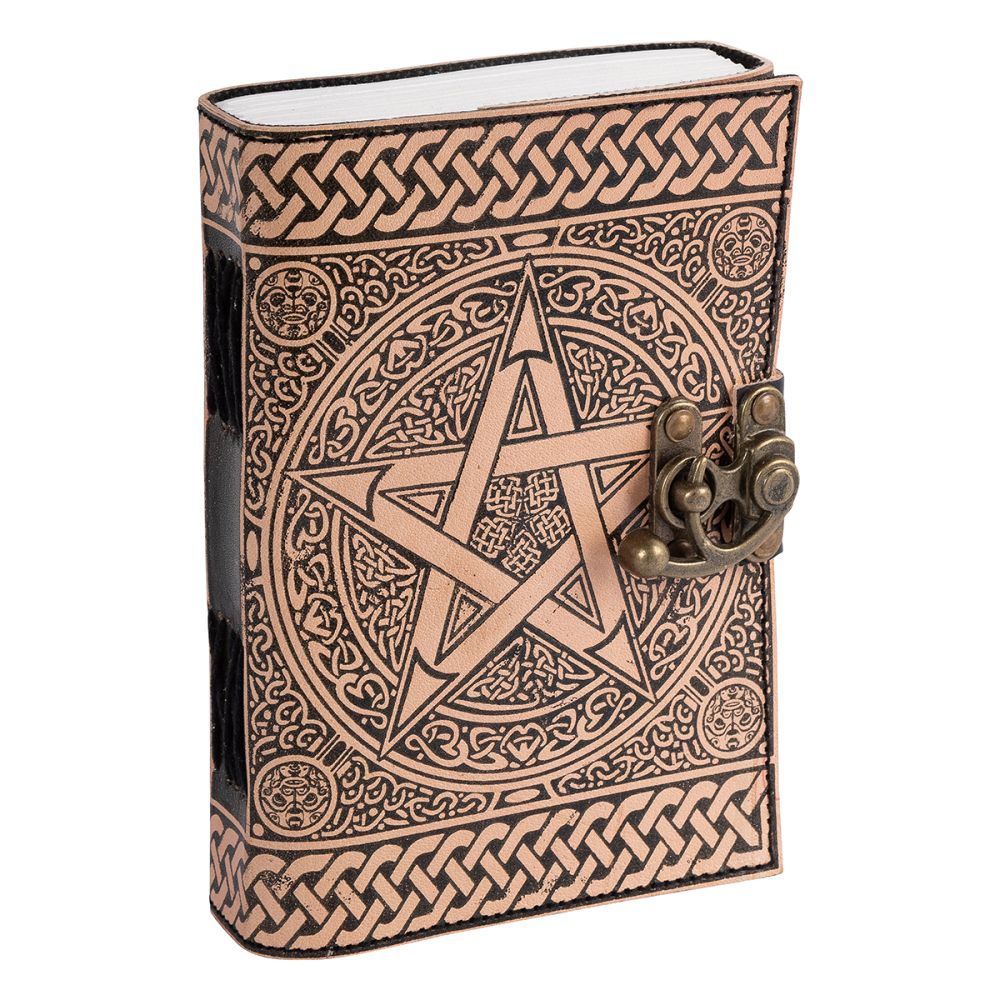 Pentacle Latch Leather Journal