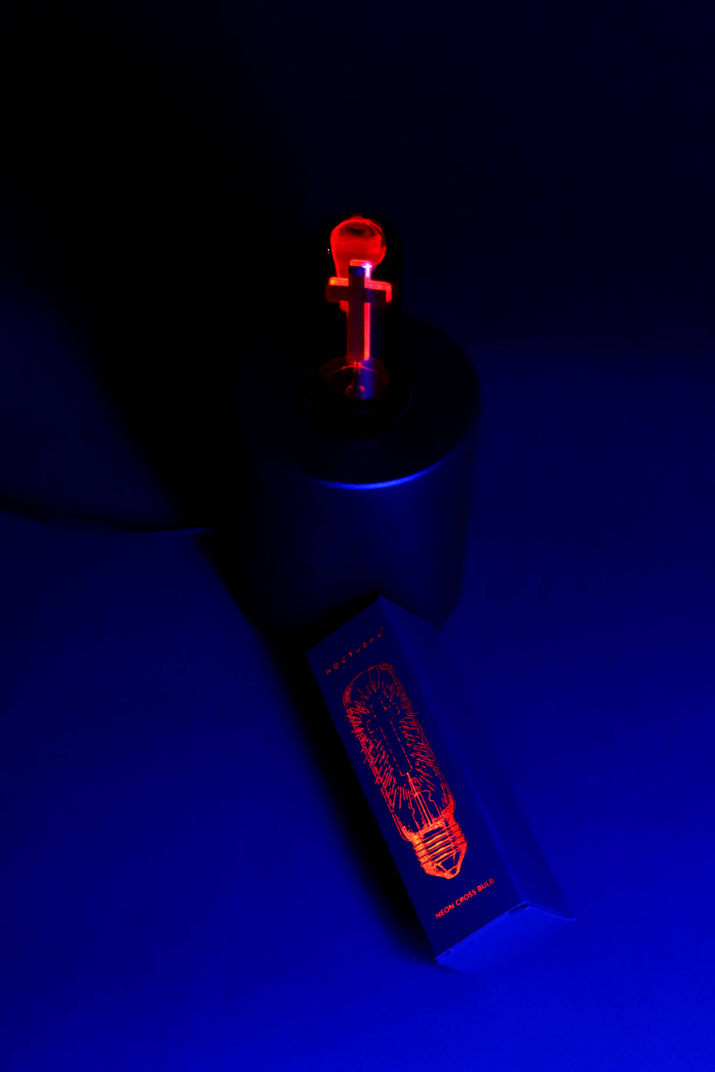 Industrialized Red Crucifix Neon Light Bulbs