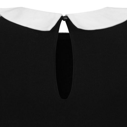 Black Moon Dreaming Collar Top