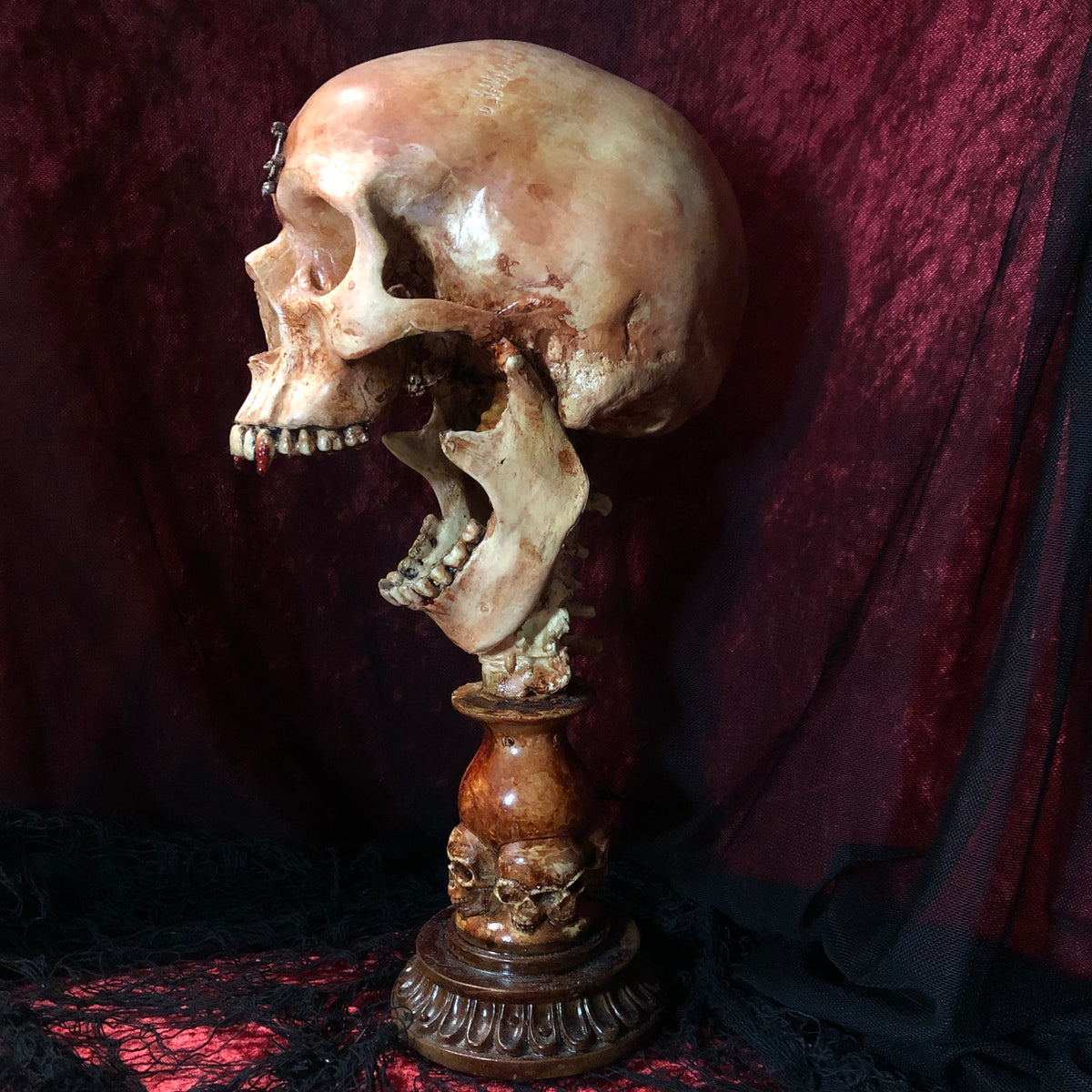 The Count Skull Statue