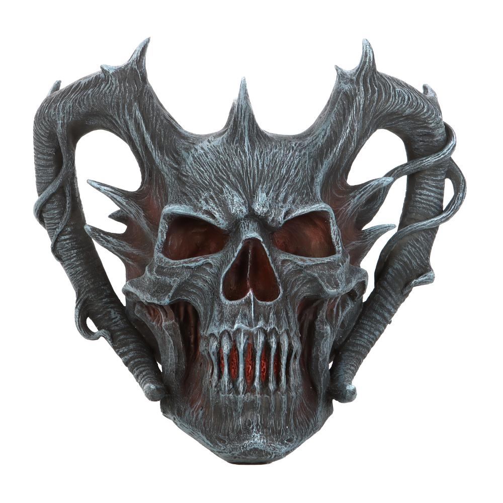 Deathly Embers Skull Ornament