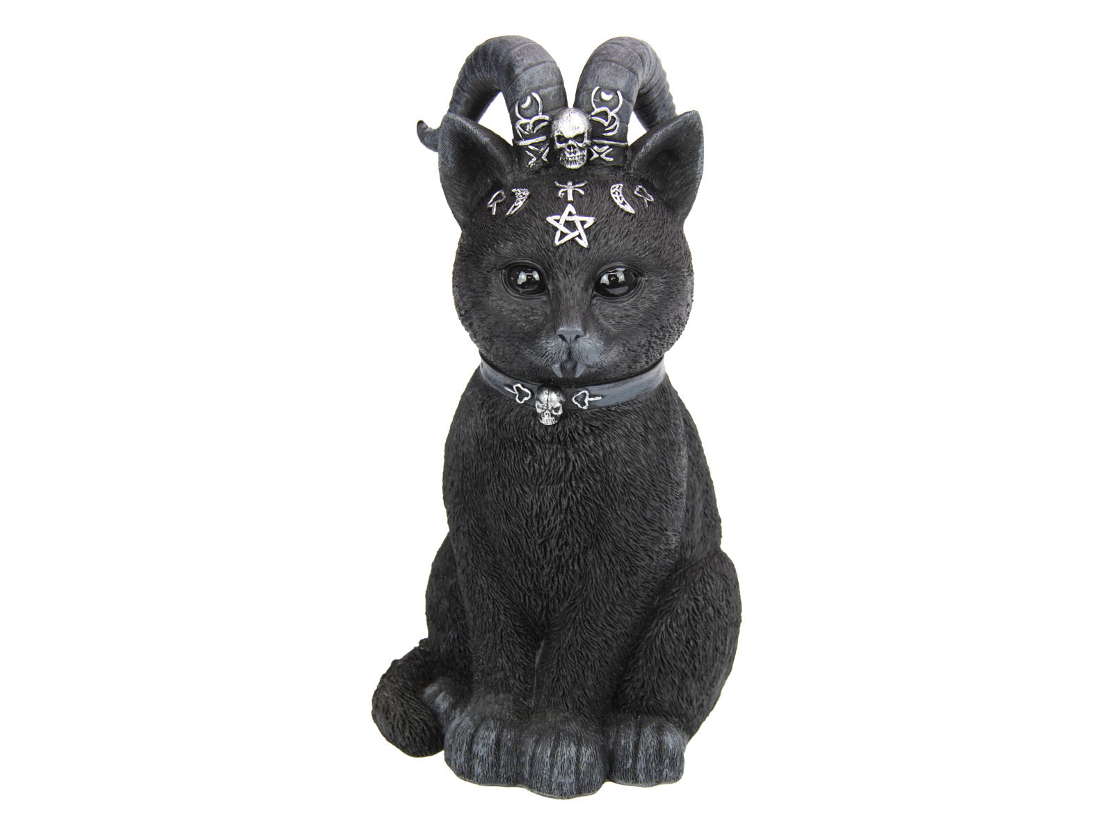 Noble the Dark Familiar Cat Statue