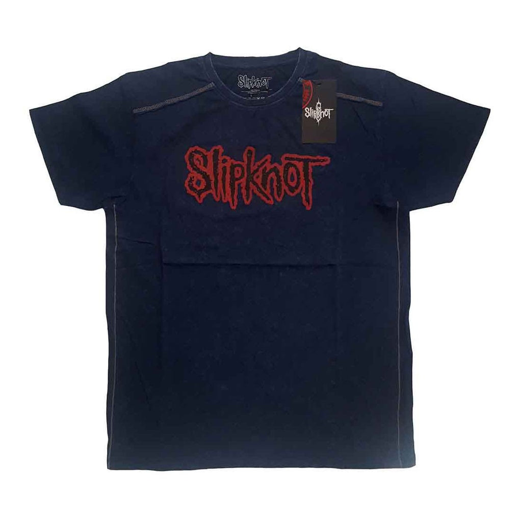 SLIPKNOT Logo Navy Blue Stonewash Tee