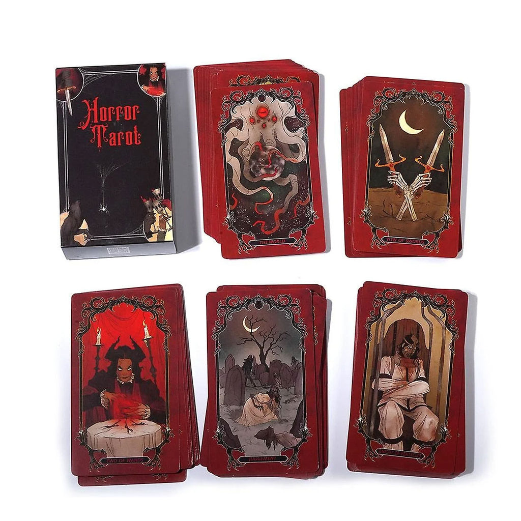 Horror Tiny Tarot Deck And Guidebook Travel Tin