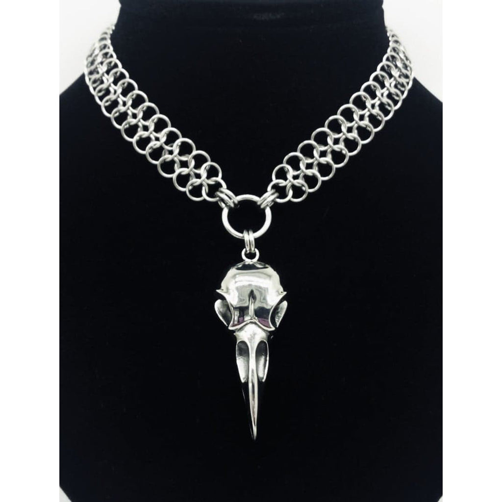 King Raven Chain Maille Choker