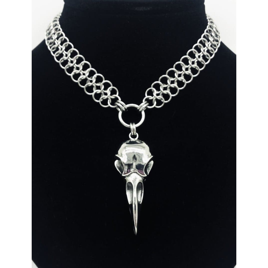 King Raven Chain Maille Choker
