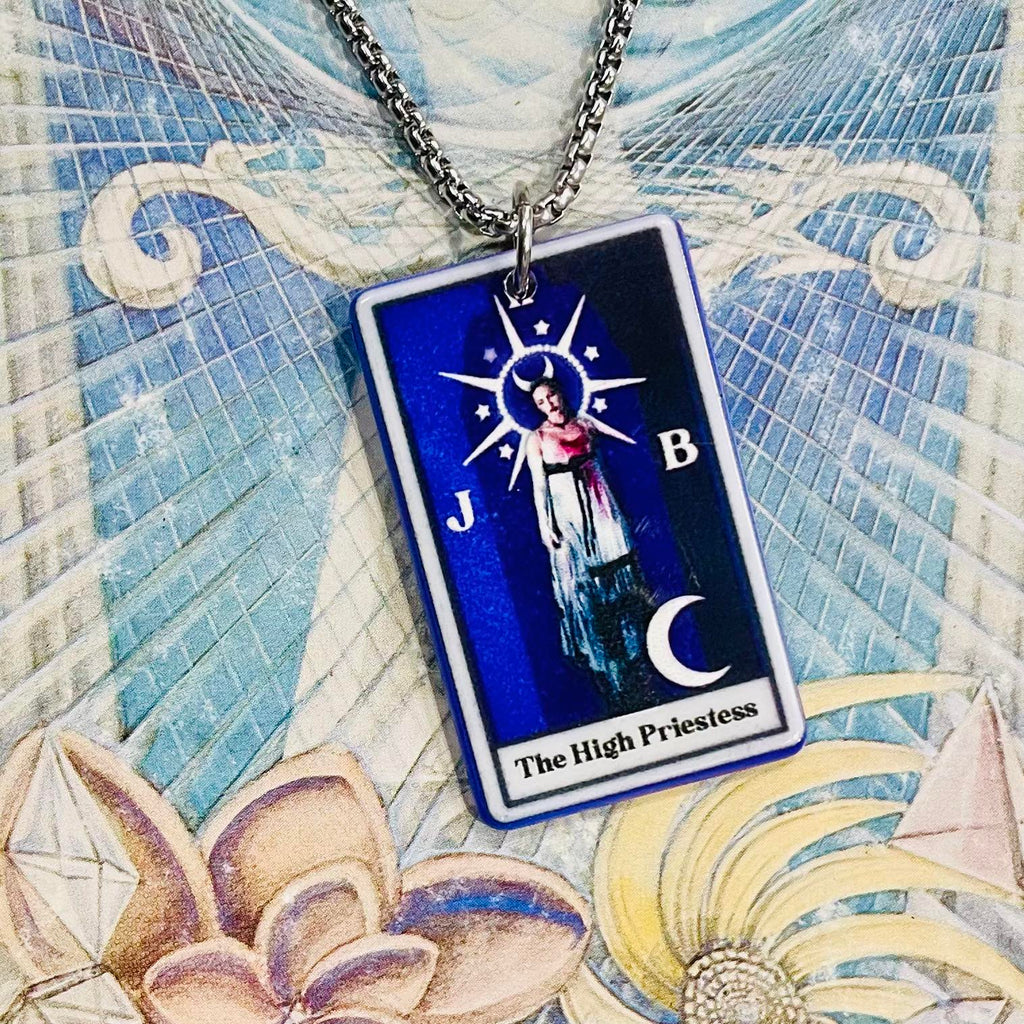 Horror Tarot High Priestess Necklace