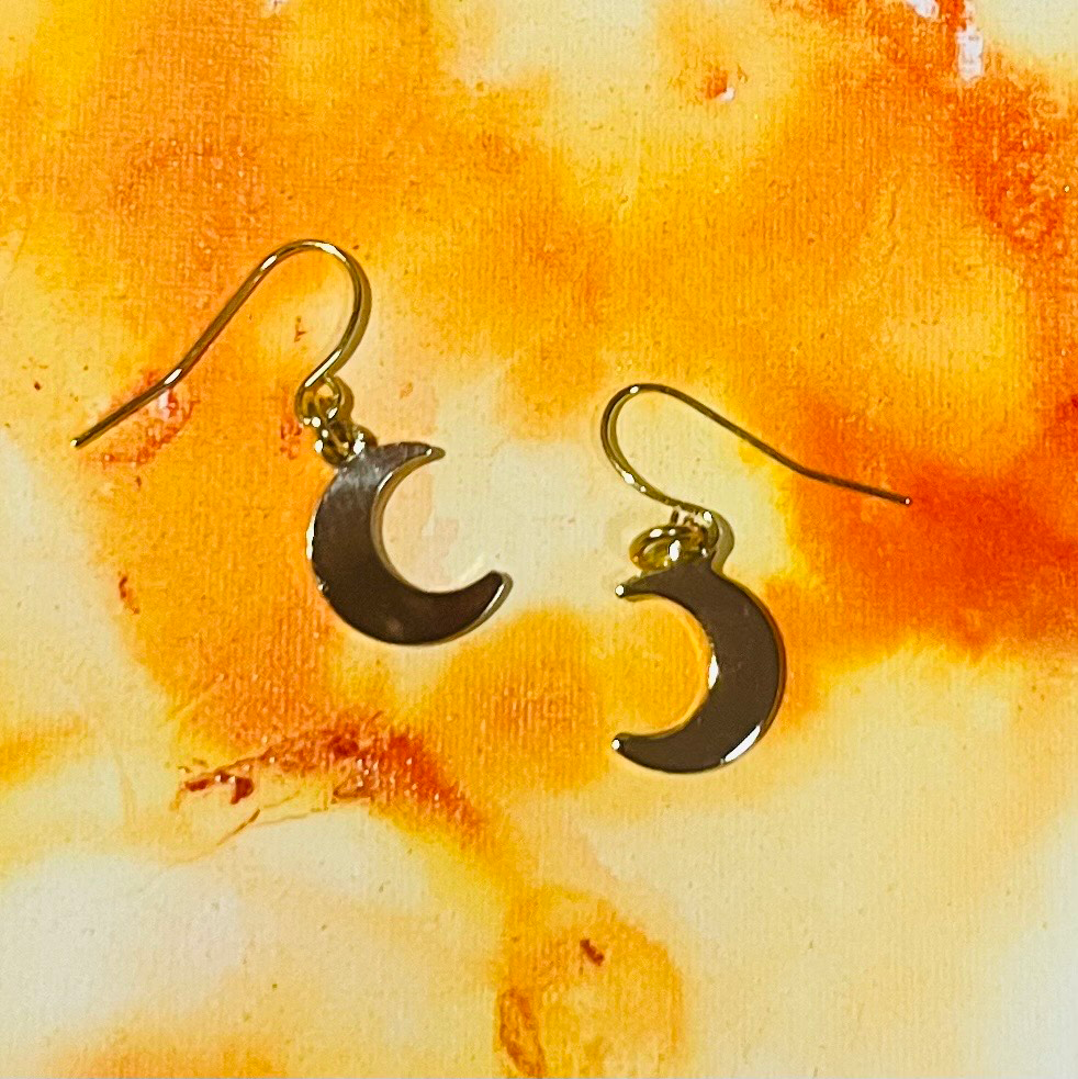 Golden Moon Earrings