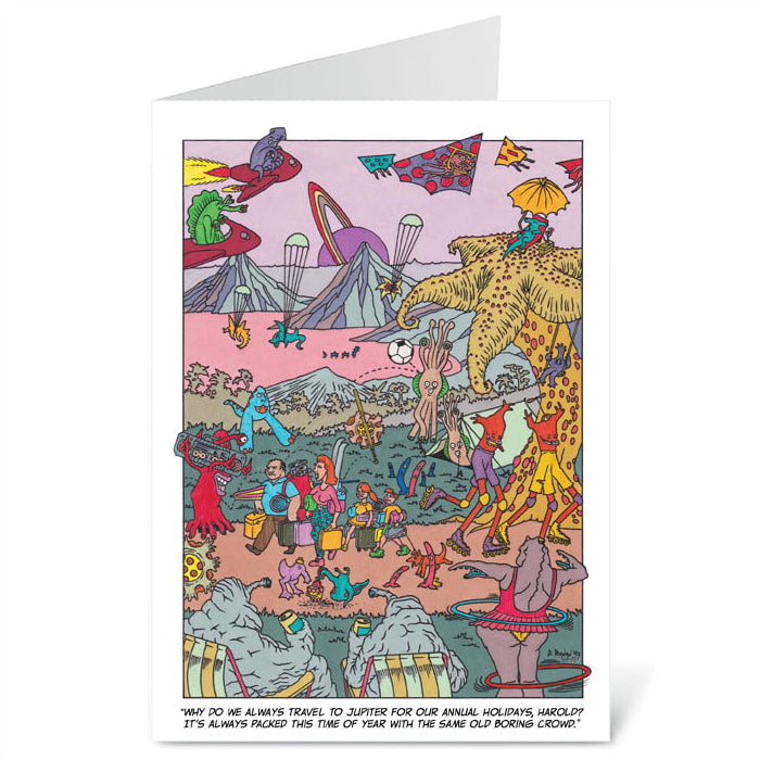 Holiday On Jupiter - Blank Card