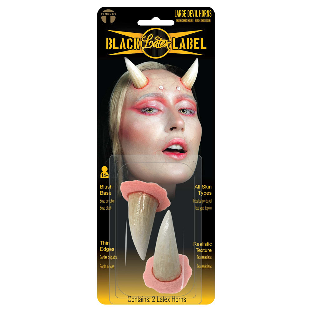 Black Label Latex Large Devil Horns