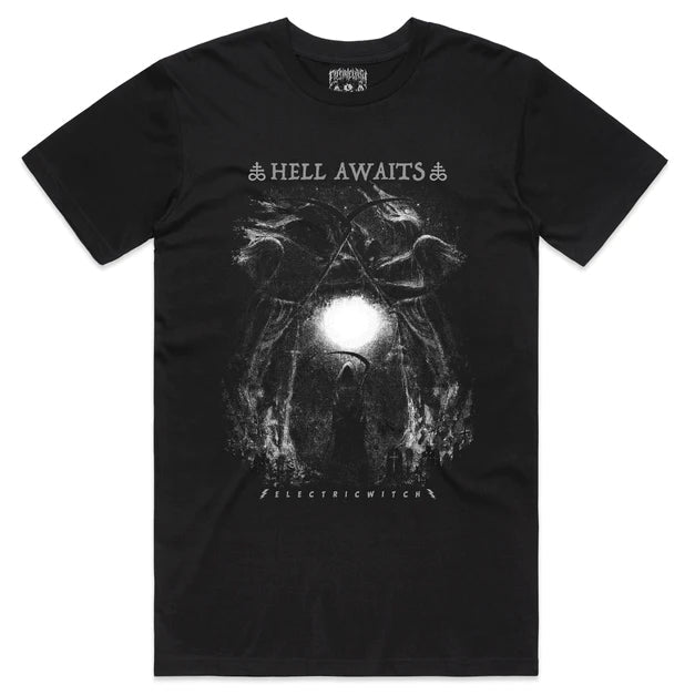 Hell Awaits Electric Witch Tee