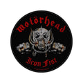 MOTORHEAD Iron Fist Round Patch