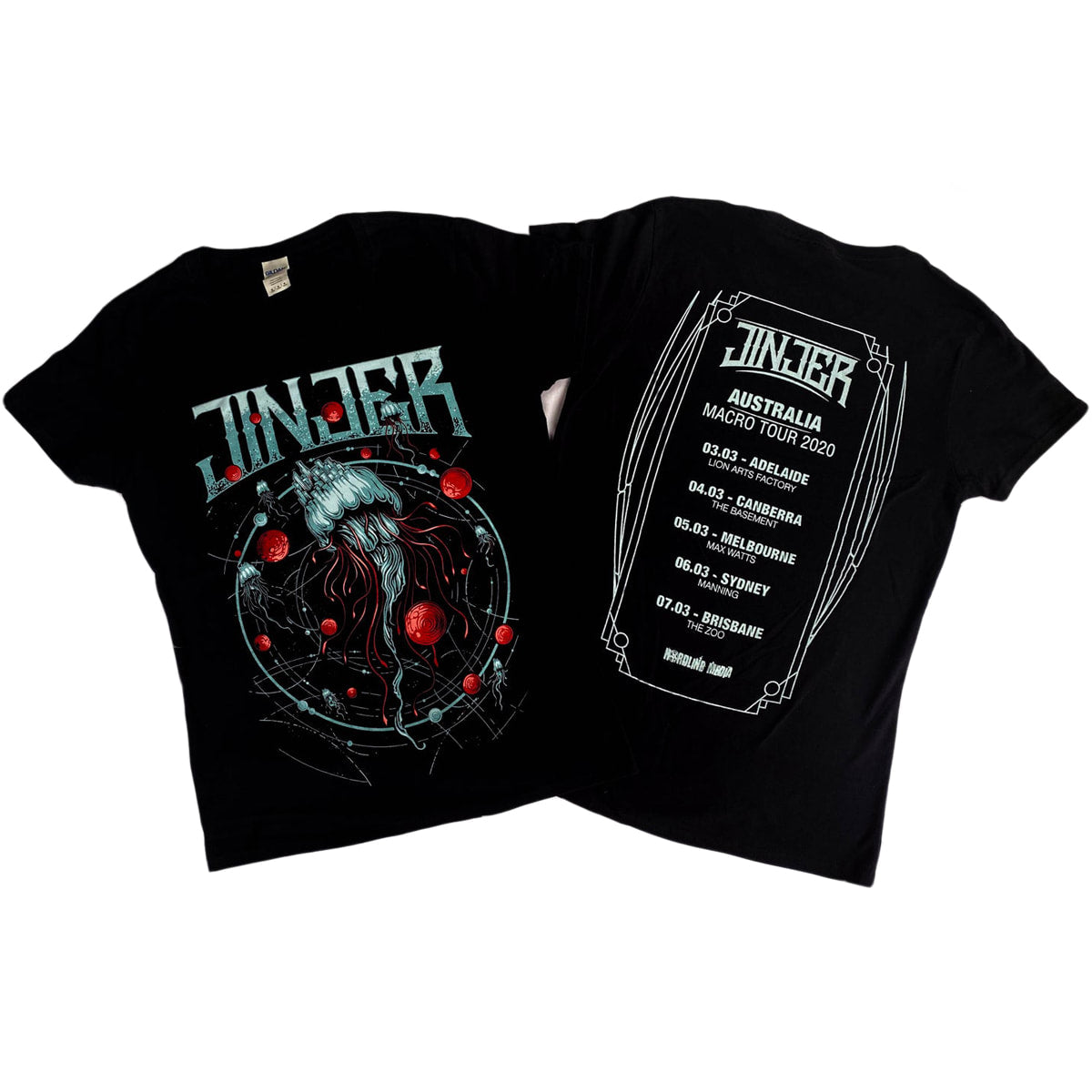 JINJER Macro Tour 2020 Microverse Design Fitted Tee