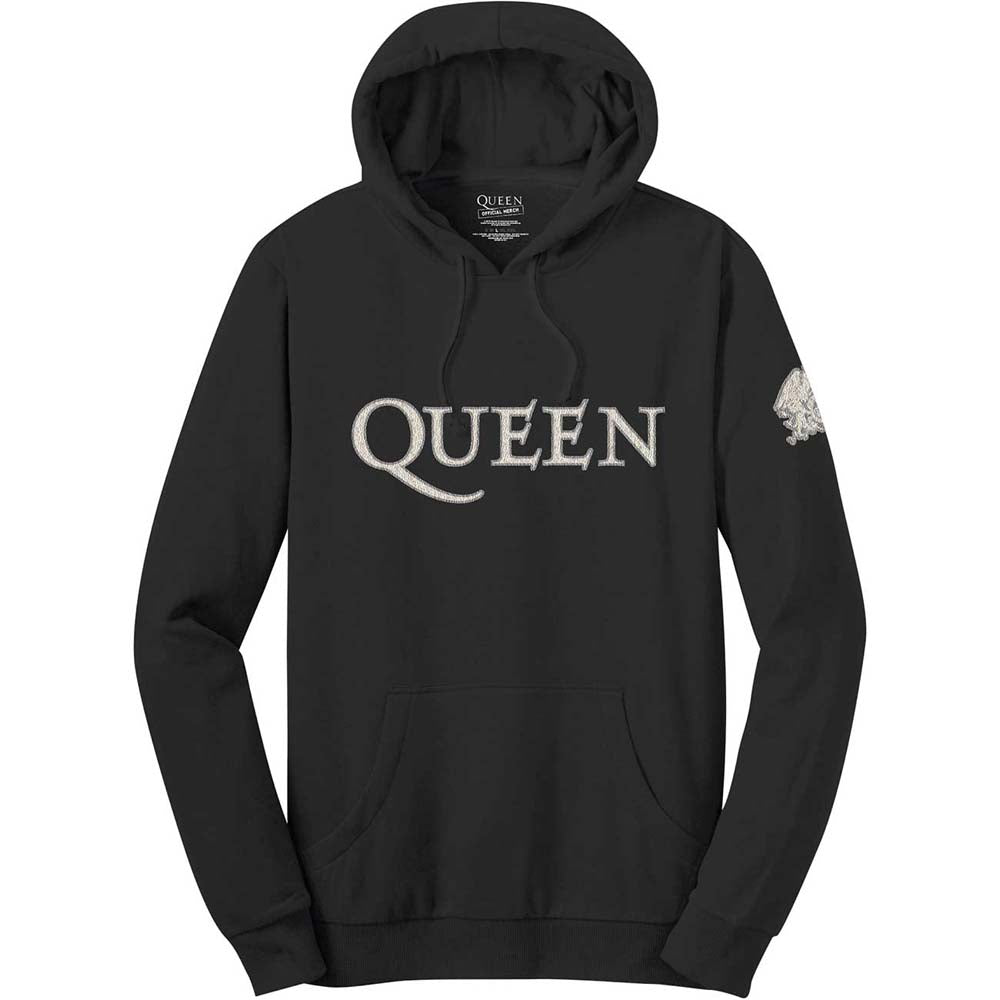QUEEN Logo & Crest Hoodie