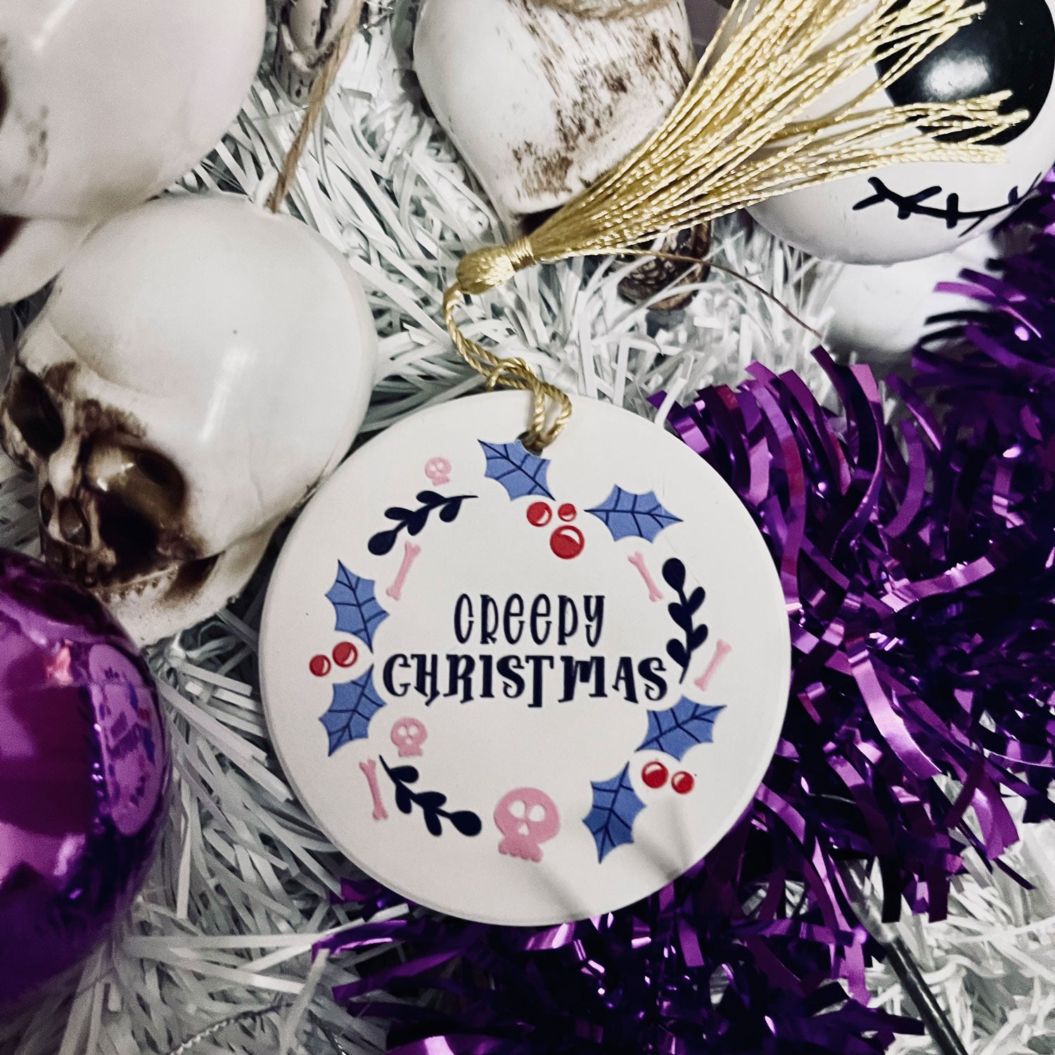 Merry Creepmas Ornament - Creepy Christmas