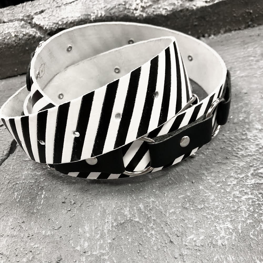 Dangerous Crossing Leather Belt