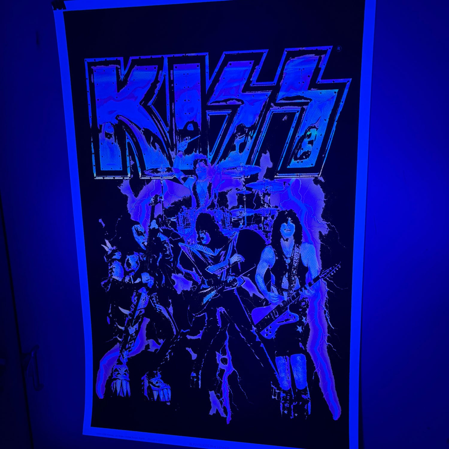 KISS Flocked UV Blacklight Poster 196
