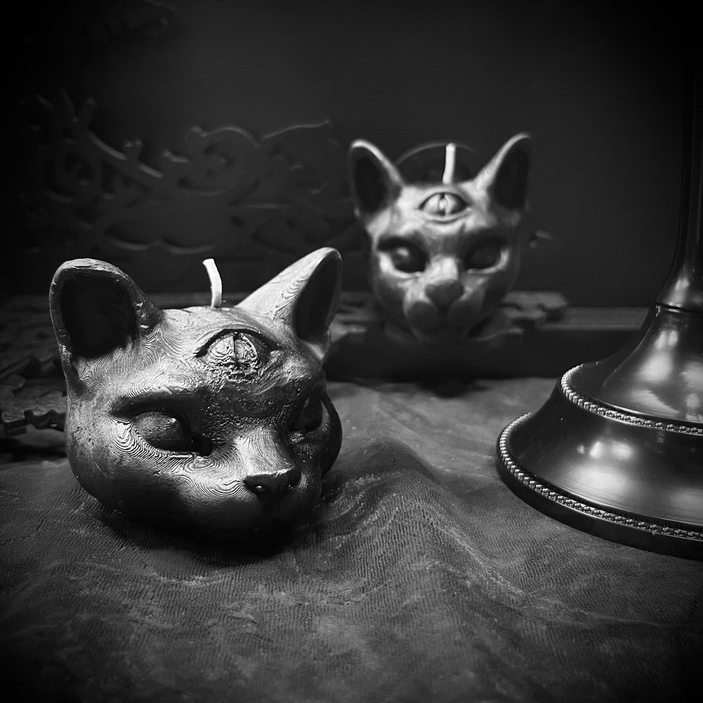 All Seeing Mystical Kitty Candle