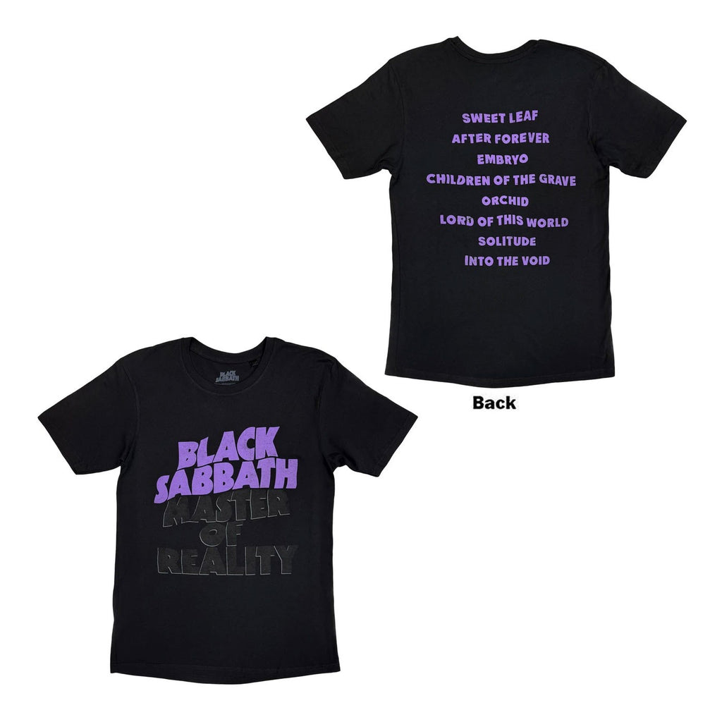 BLACK SABBATH Masters Of Reality Tee (Backprint)