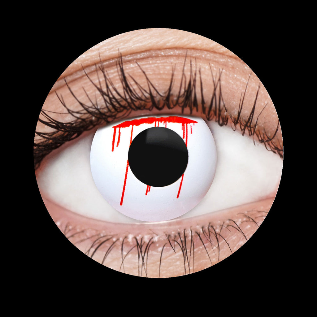 White Slasher Contact Lenses