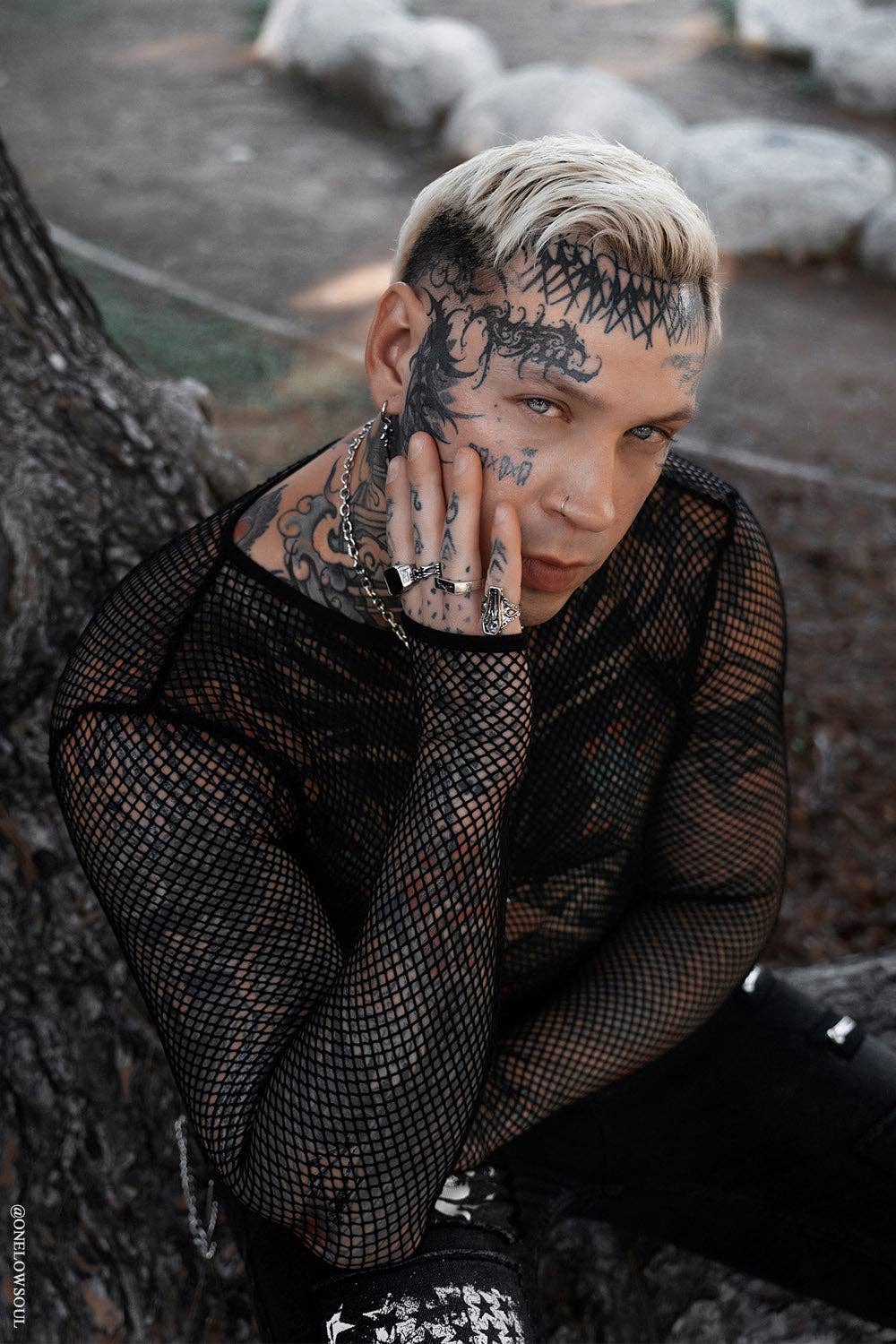 Shadowgrid Fishnet Top