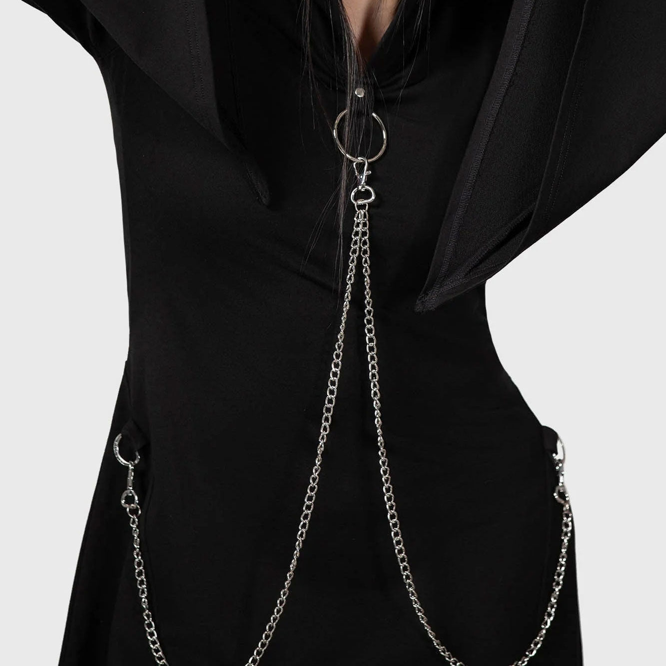 Malice in Chains Longline Hooded Cloak